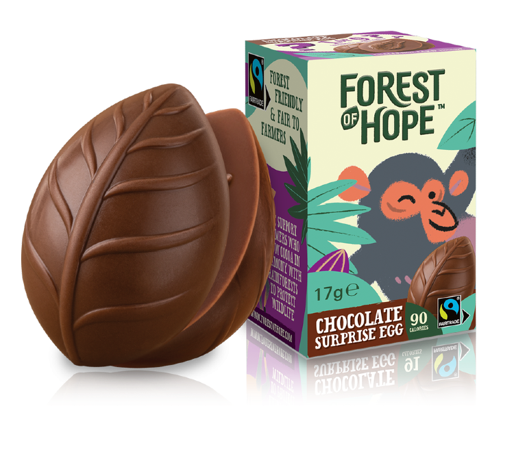 The new Forest of Hope chocolate eggs are launched in Waitrose in September. Pic: FOH