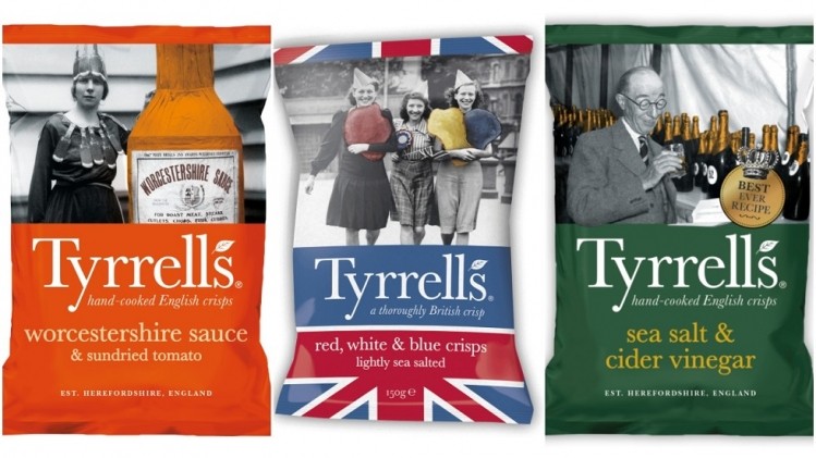There are rumors that Hershey could be selling UK chip brand Tyrrell's. Pic: Tyrrells 