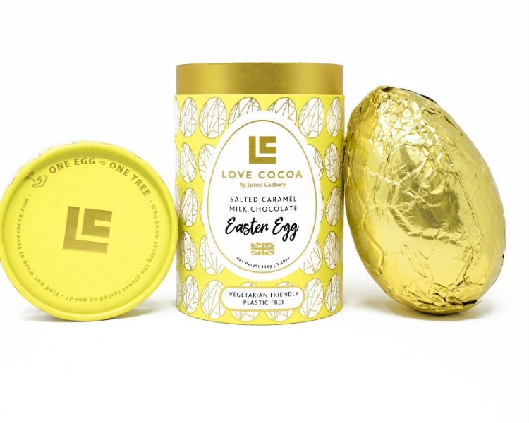 Love Cocoa's vegetarian-friendly Salted Caramel Easter egg. Pic: Love Cocoa