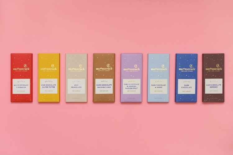 Moonstruck's full bar collection. Pic: Moonstruck Chocolate