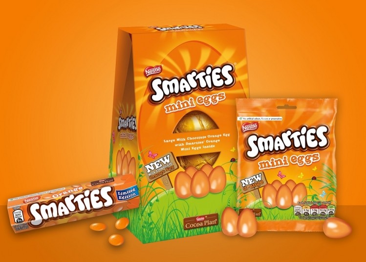 Orange Smarties are exclusive to the UK and Ireland. Pic: Nestlé UK