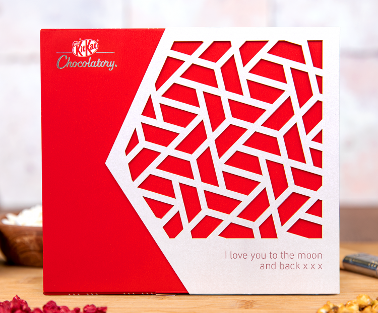 Kitkat to offer gift boxes with personalized chocolate sold online. Photo: Nestlé
