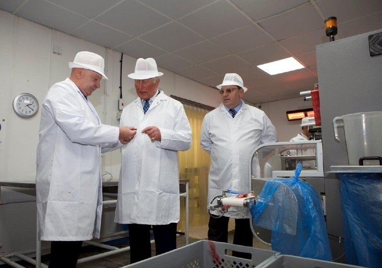 The Prince of Wales visited Uncle Joe's Wigan factory in April 2019 to celebrate its 100th Birthday. Pic: Uncle Joe's.