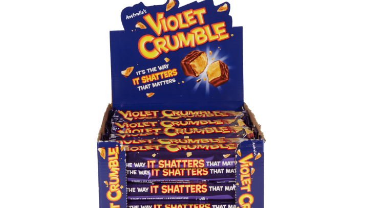 US candy lovers will be able to check out Aussie snack bar Violet Crumble in more outlets. Pic: Robern Menz