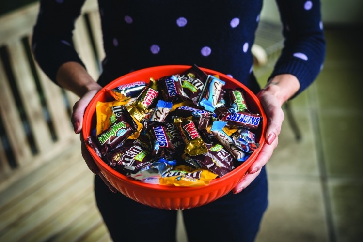 The Mars candy bowl is already filled for Halloween. Pic: Mars Wrigley