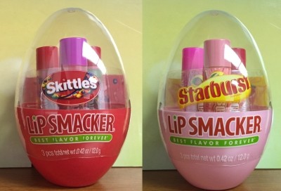 Skittles and Starburst flavored Lip Smacker
