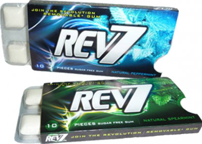 Revolymer's Rev7 gum (US packs) come in two flavors: peppermint and spearmint