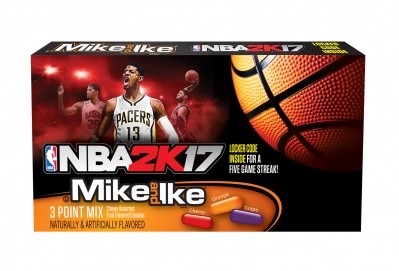 Just Born is teaming up with 2K Sports Games to promote its Mike and Ike, and Hot Tamales chewy candies