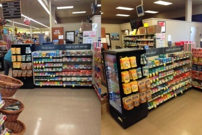 This is the Jewel-Osco test of the optimized queue, as part of their work with Wrigley’s Transaction Zone Vision program.  Photo: Mars