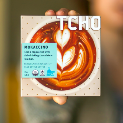 TCHO's coffee chocolate bar Mokaccino