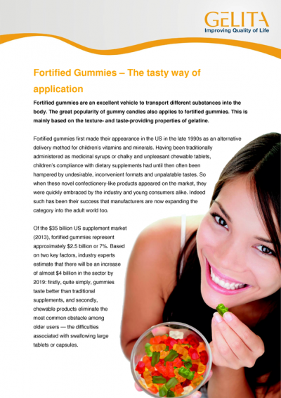 Fortified Gummies – The tasty way of application