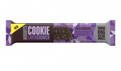 Triple Chocolate becomes fourth flavor in Hershey's high-flying Cookie Layer Crunch range. Photo: Hershey