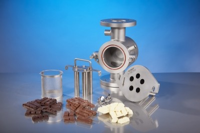Goudsmit magnetic filters remove iron particles from liquid chocolate