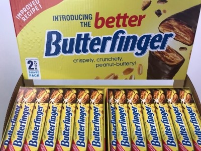 Ferrero is to ship reinvented Butterfinger without Nestlé logo next year. Pic: CN