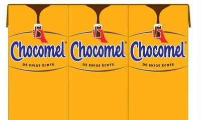 Chocomel new package design is composed of 80% raw plant material