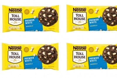 The Toll House 'Premier White' morsels don't use the word 'chocolate' on the package.