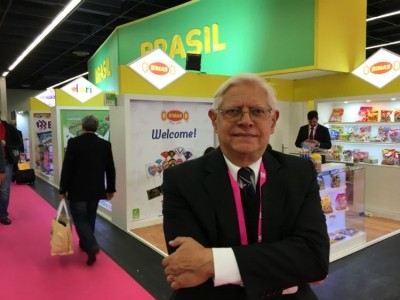 Ubiracy Fonsêca, president of ABICAB at this year's ISM. Pic: ConfectioneryNews