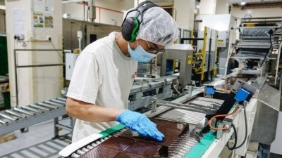 Barry Callebaut's new high-tech fourth line in its Singapore factory. Pic: Barry Callebaut