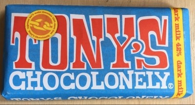 Tony’s Chocolonely's new Dark Milk bar. Pic: ConfectioneryNews