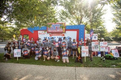 Tony’s Chocolonely, a popular chocolate company, rolled its famous Chocotruck by the March on Washington to register voters for the 2020 national elections. Pic: Tony’s Chocolonely