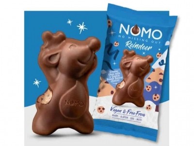 NOMO won a gold award for its cookie dough reindeer at the Free-From Christmas awards. Pic: NOMO