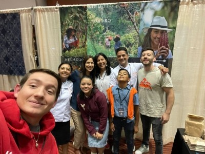 The Somos Cacao team representing Colombian cocoa at the NorthWest Chocolate Festival in Seattle. Pic: Somos Cacao