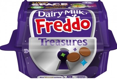 Cadbury Dairy Milk Freddo Treasures has launched a new Space series for the brand, with only 76 calories per pack. Pic:  Mondelēz International