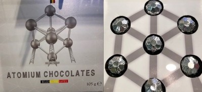 Gifting chocolate brand styled after Brussels landmark The Atomium. Photo: Fairy Chocolates