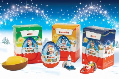 Personalized Kinder Surpise Eggs among the pack designs for Ferrero UK