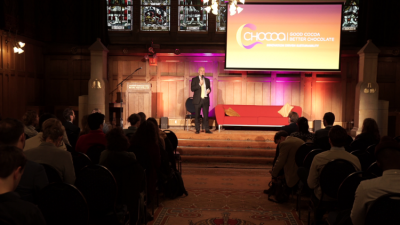 Chocoa 2020 co-founder Jack Steijn  opens this year's conference. Pic: Chocoa 2020