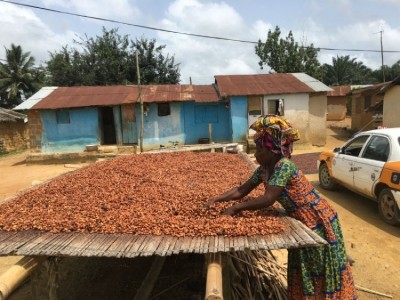 A cocoa farmer in West Africa. Pic: Mondelēz International