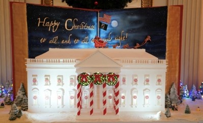 It's beginning to look a lot like Christmas at The White House. Pic: White House