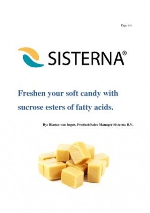 Freshen your soft candy with sucrose esters of fatty acids.