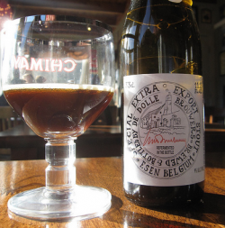 A bottle of Belgian stout from De Dolle Brouwers in Esen, Belgium. Belgian stout paired particularly well with 70% cocoa solids chocolate in this study (Picture Copyright: Bernt Rostad/Flickr)