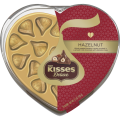 Kisses deluxe 18-piece hazelnut filled chocolates heart box