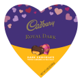 Cadbury Royal Dark chocolate with caramel and sea salt heart box