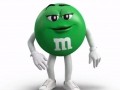 Green now sports a pair of ‘cool, laid-back sneakers’ in the M&M'S brand refresh. Pic: Mars