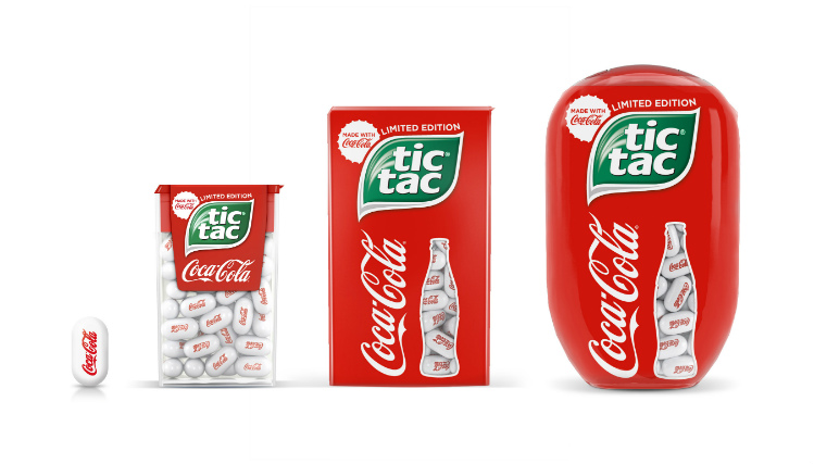 Coca cola Tic Tacs Limited Edition singular pack 24g, 50 count